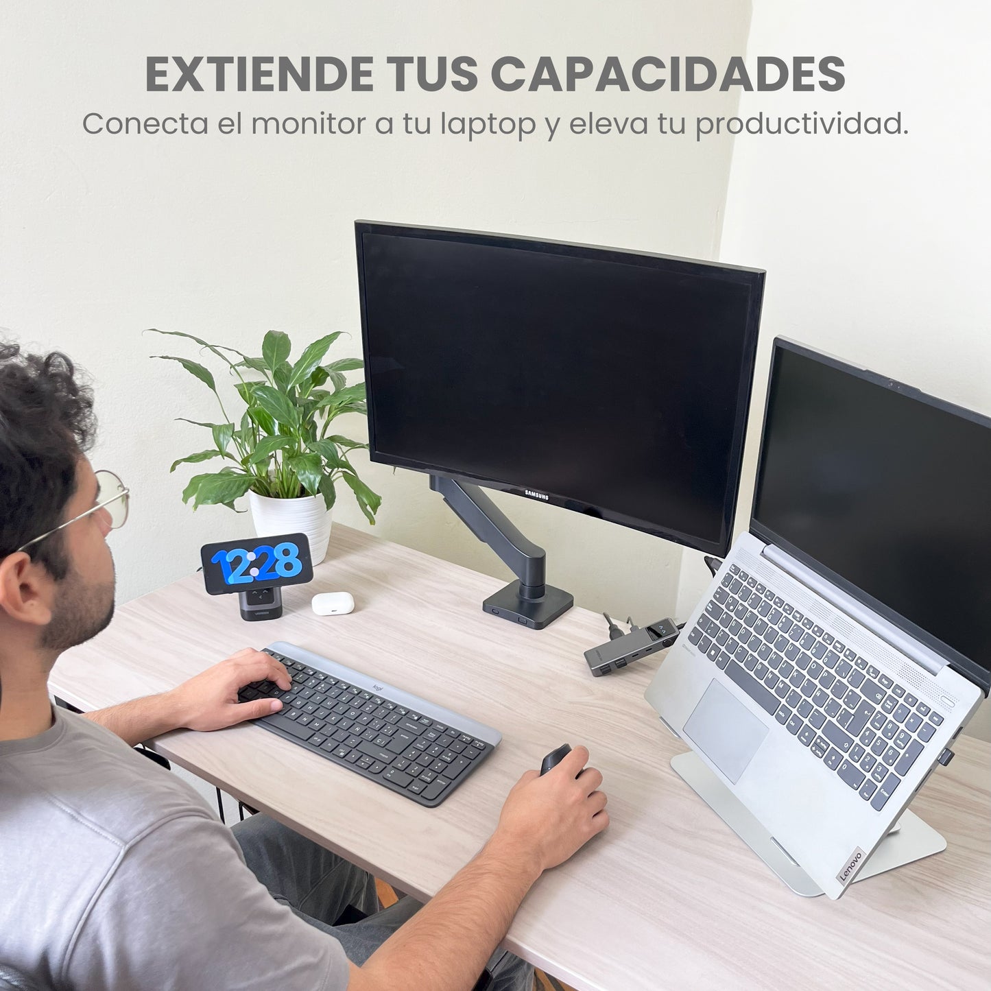Brazo Soporte para Monitor 17-32"