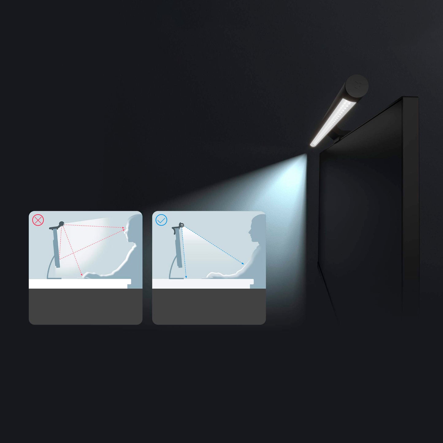 Barra de Luz LED para Monitor con Control de Luz y Color