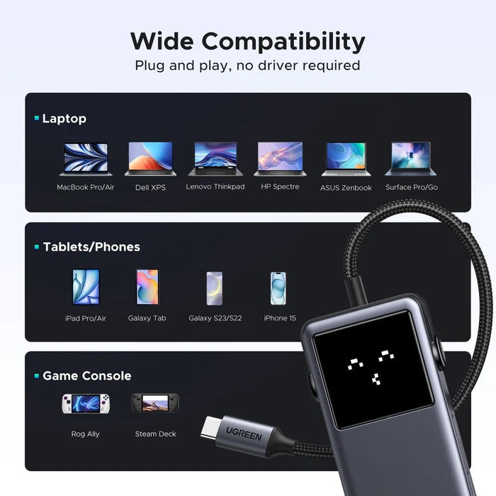 Adaptador Hub USB-C 6 en 1