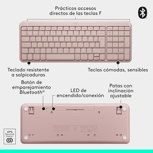 Teclado Inalámbrico Bluetooth Logitech K250