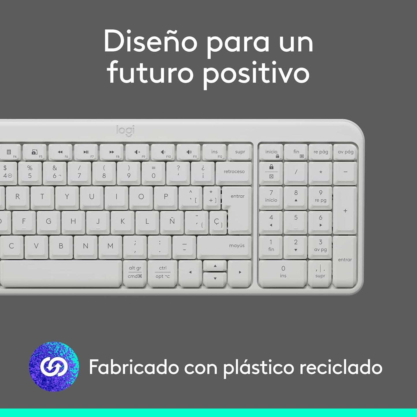 Teclado Inalámbrico Bluetooth Logitech K250