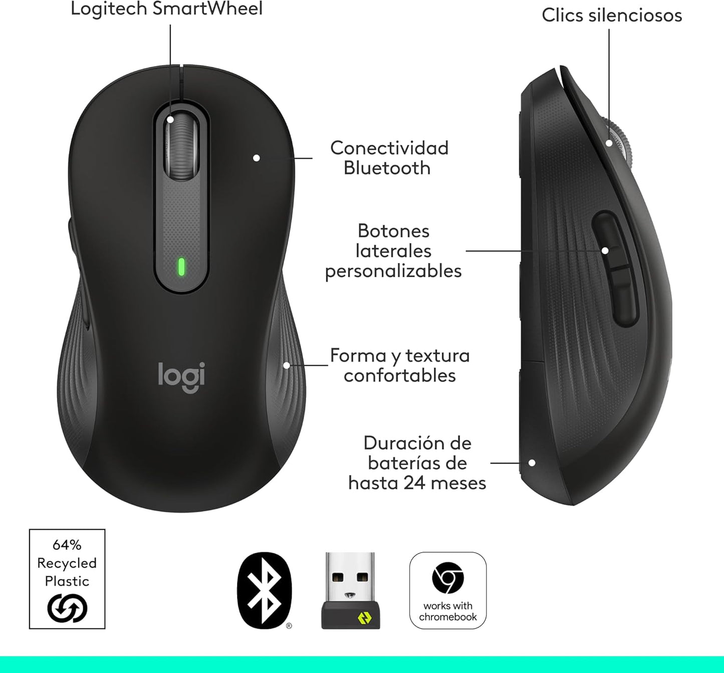 Mouse Inalámbrico M650