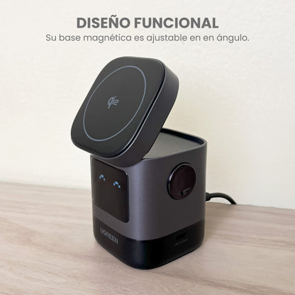 Estación de Carga Magnética Inalámbrica 2 en 1