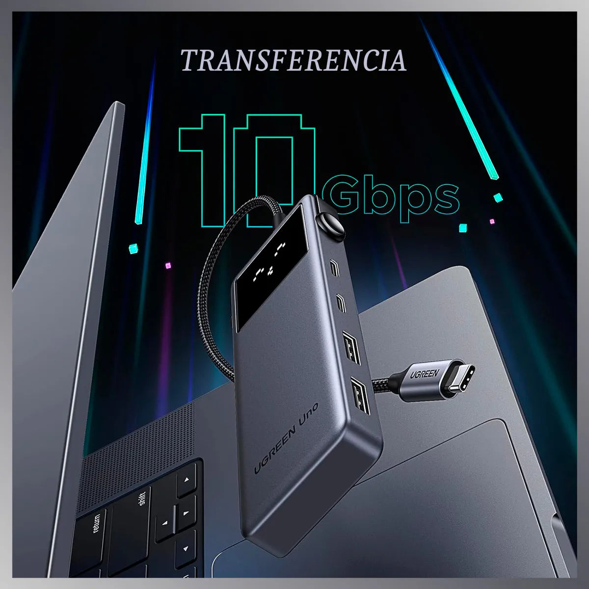 Adaptador Hub USB-C 6 en 1