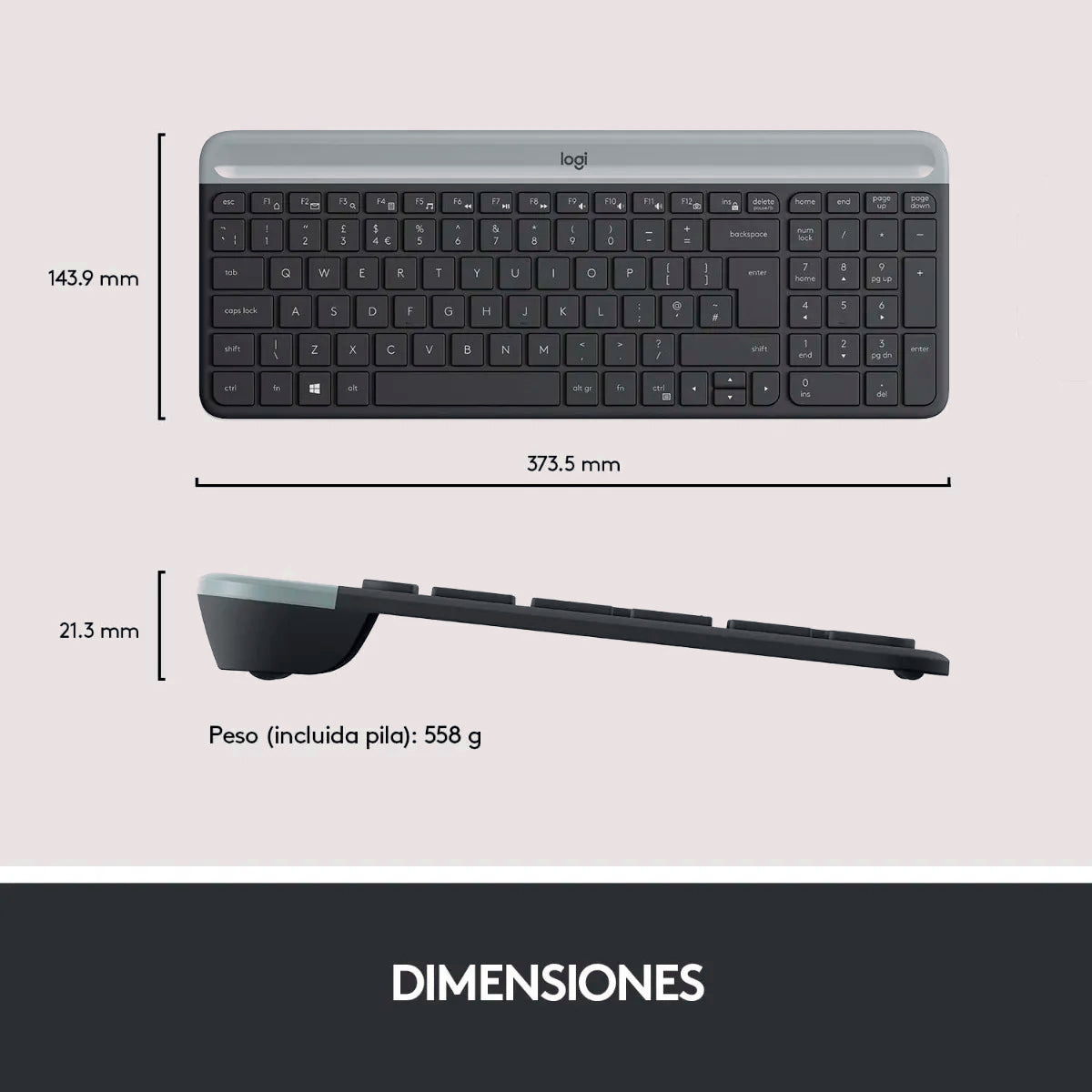 Teclado + Mouse Inalámbrico Logitech MK470