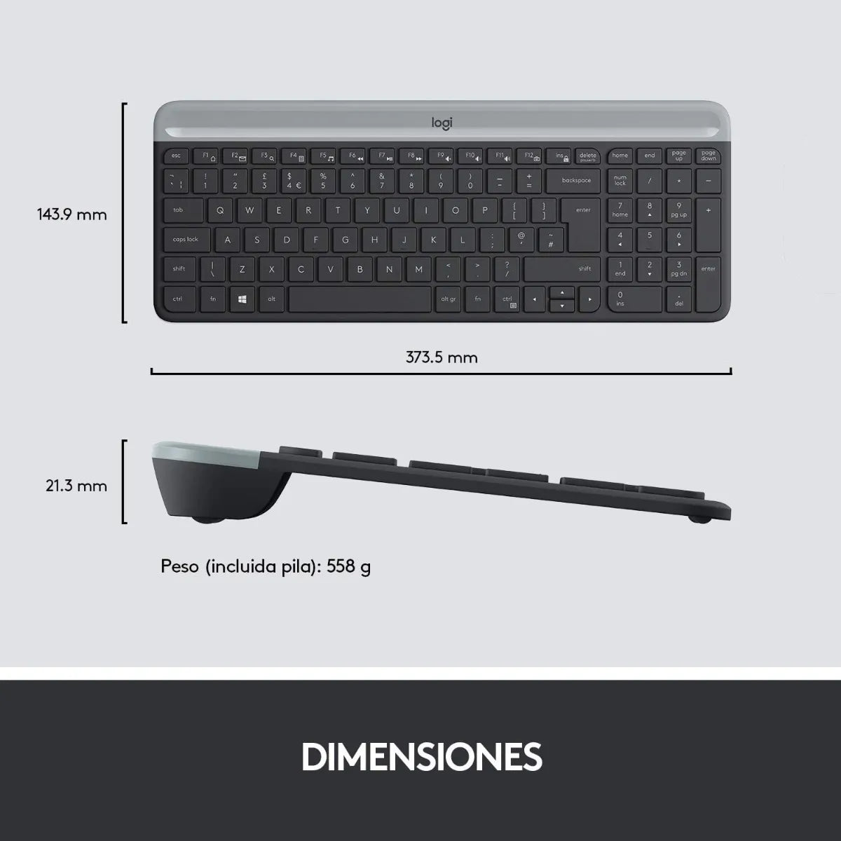 Teclado + Mouse Inalámbrico Logitech MK470